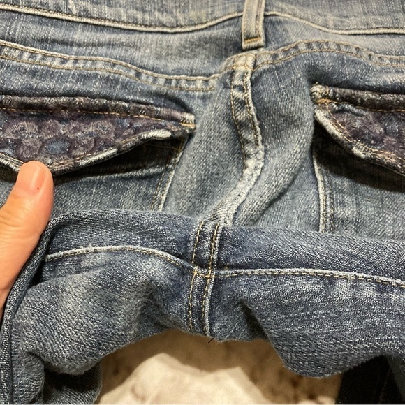 7 FOR ALL MANKIND women’s boot cut flare denim jeans size 27 Vintage Y2K GUC - Picture 15 of 16